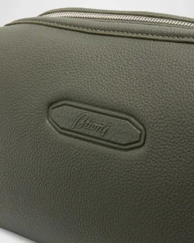 Brioni Men's Leather Toiletry Bag | Thumbnail 8