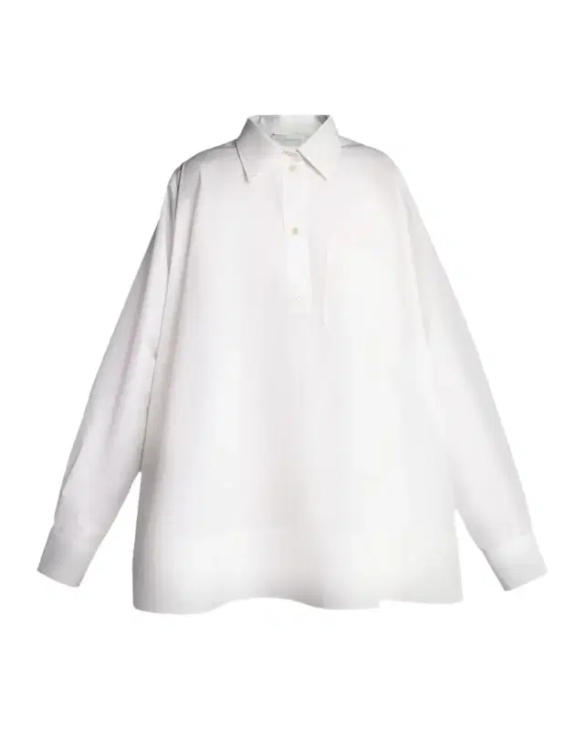 Long-Sleeve Cotton Poplin Mini Shirtdress