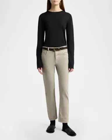The Row Riaco Straight-Leg Cotton Jeans | Thumbnail 2 The Row Riaco Straight-Leg Cotton Jeans | Thumbnail 2