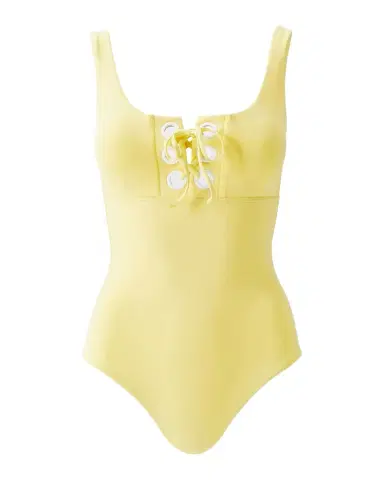 Melissa Odabash London Lace-Up One-Piece Swimsuit | Thumbnail 1