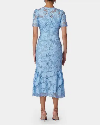 Shoshanna Emmie Floral Lace Trumpet Midi Dress | Thumbnail 2 Shoshanna Emmie Floral Lace Trumpet Midi Dress | Thumbnail 2