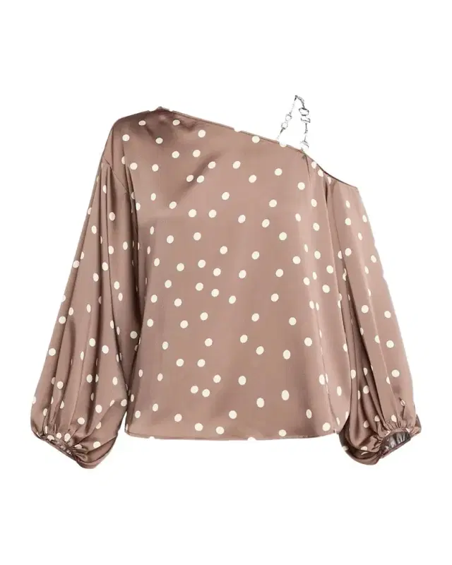 Asami Chain One-Shoulder Blouse