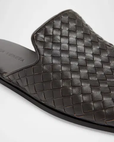 Bottega Veneta Men's Intrecciato Nappa Leather Slippers | Thumbnail 5 Bottega Veneta Men's Intrecciato Nappa Leather Slippers | Thumbnail 5