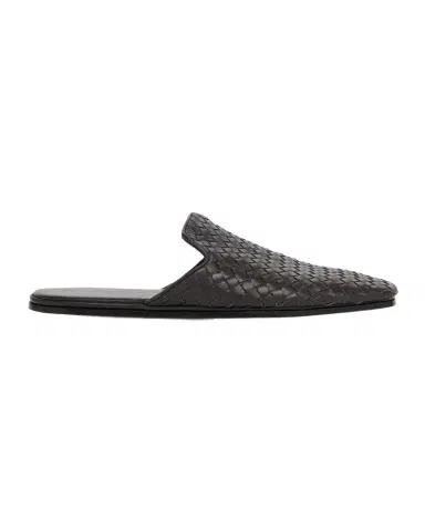 Bottega Veneta Men's Intrecciato Nappa Leather Slippers | Thumbnail 1 Bottega Veneta Men's Intrecciato Nappa Leather Slippers | Thumbnail 1