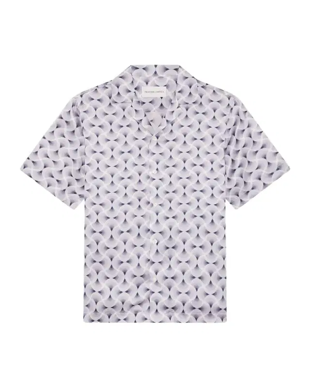 Frescobol Carioca Men 's Roberto Silk Short-Sleeve Shirt