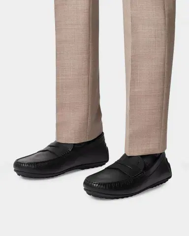 Tod's Men's Leather Moc-Toe Penny Loafers | Thumbnail 2 Tod's Men's Leather Moc-Toe Penny Loafers | Thumbnail 2