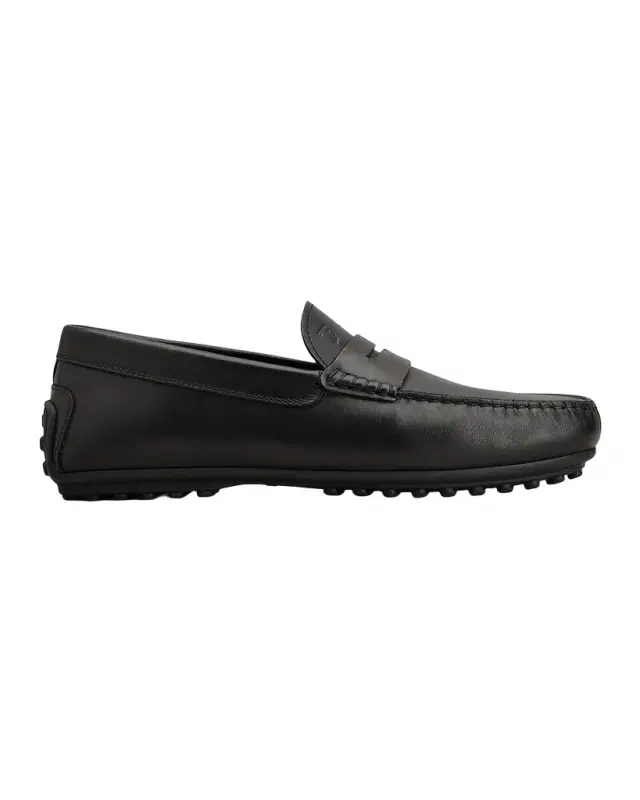 Tod 's Men 's Leather Moc-Toe Penny Loafers