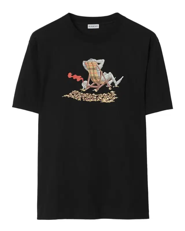 Men's Ryan Equestrian Knight Artwork Crewneck T-Shirt