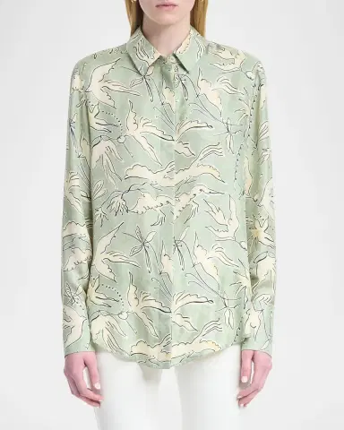 Altuzarra Chika Printed Silk Top | Thumbnail 3 Altuzarra Chika Printed Silk Top | Thumbnail 3