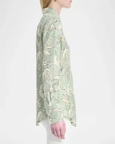 Altuzarra Chika Printed Silk Top | Thumbnail 5 Altuzarra Chika Printed Silk Top | Thumbnail 5
