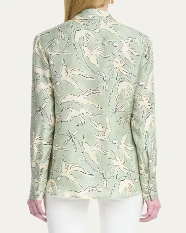 Altuzarra Chika Printed Silk Top | Thumbnail 8 Altuzarra Chika Printed Silk Top | Thumbnail 8