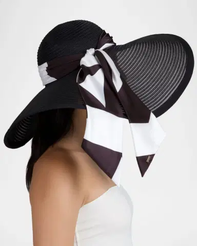 Eugenia Kim Sydney Wide-Brim Sun Hat with Scarf | Thumbnail 2 Eugenia Kim Sydney Wide-Brim Sun Hat with Scarf | Thumbnail 2