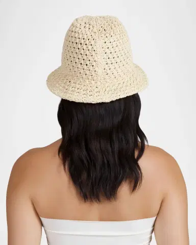 Eugenia Kim Jo Raffia Crochet Bucket Hat | Thumbnail 4