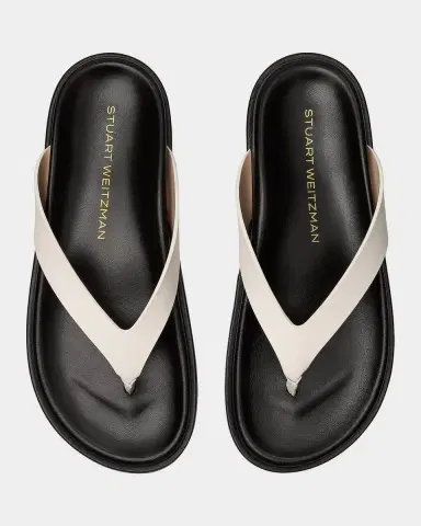 Stuart Weitzman Mary Kate Leather Thong Sandals | Thumbnail 2