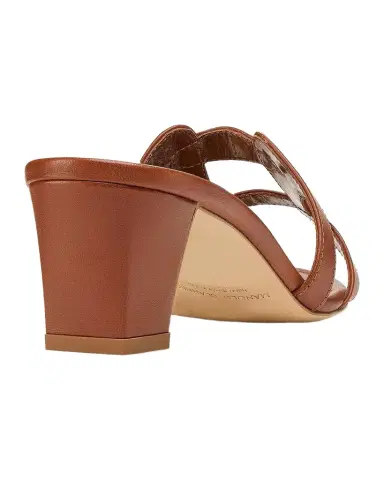 Manolo Blahnik 50mm Grellanu Leather Mule Sandals | Thumbnail 1
