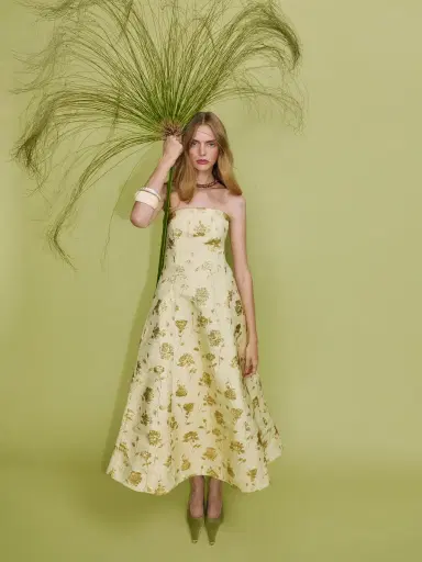 Delphine Colette Strapless Midi Dress | Thumbnail 2