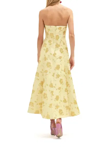 Delphine Colette Strapless Midi Dress | Thumbnail 4