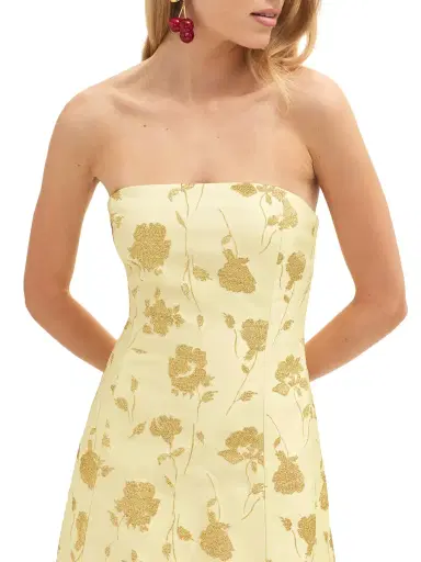 Delphine Colette Strapless Midi Dress | Thumbnail 5