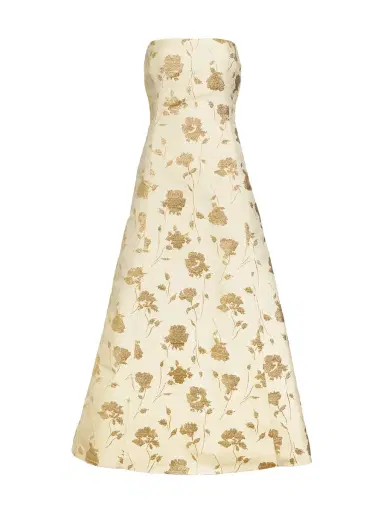 Delphine Colette Strapless Midi Dress | Thumbnail 1