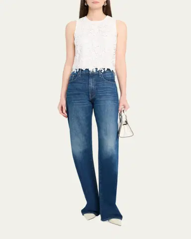 Alice + Olivia Amal Lace Tank Top | Thumbnail 2 Alice + Olivia Amal Lace Tank Top | Thumbnail 2