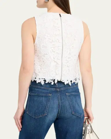 Alice + Olivia Amal Lace Tank Top | Thumbnail 3 Alice + Olivia Amal Lace Tank Top | Thumbnail 3