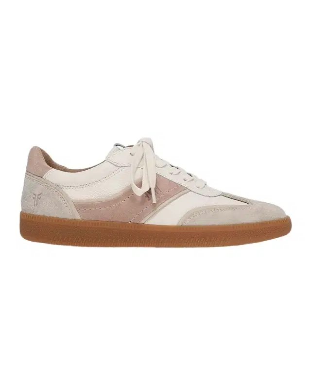 Milly Mixed Leather Low-Top Sneakers