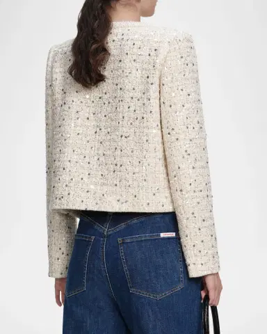Self-Portrait Embellished Boucle Jacket | Thumbnail 3 Self-Portrait Embellished Boucle Jacket | Thumbnail 3
