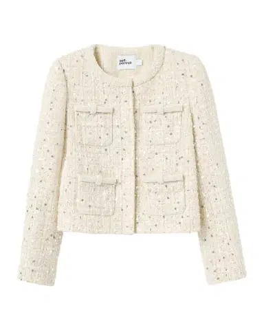 Self-Portrait Embellished Boucle Jacket | Thumbnail 1 Self-Portrait Embellished Boucle Jacket | Thumbnail 1