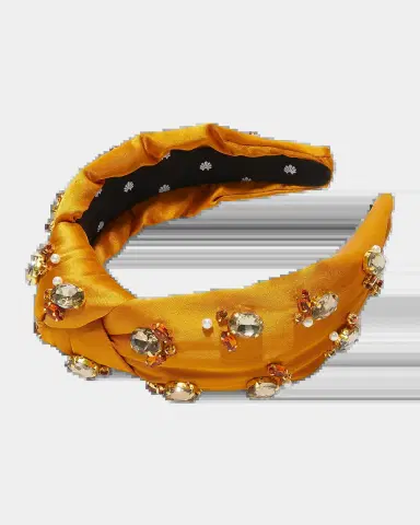 Lele Sadoughi Embellished Satin Knotted Headband | Thumbnail 2 Lele Sadoughi Embellished Satin Knotted Headband | Thumbnail 2