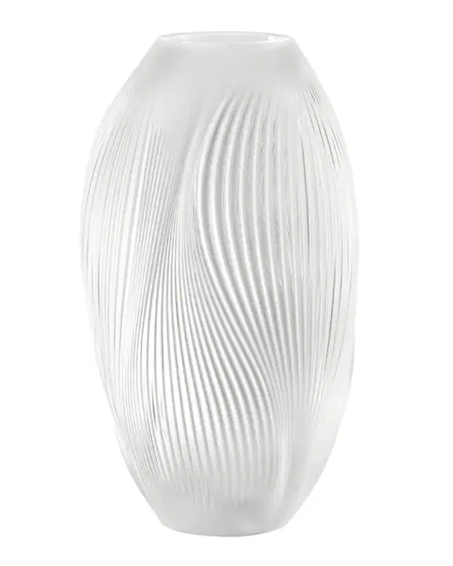Lalique Alize 15" Crystal Vase
