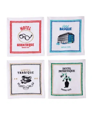 Jonathan Adler Hotel de Reve Cocktail Napkins, Set of 4 | Thumbnail 1 Jonathan Adler Hotel de Reve Cocktail Napkins, Set of 4 | Thumbnail 1