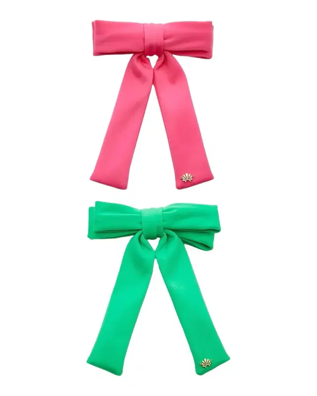 Lele Sadoughi Antoinette 2-Piece Neoprene Bow Barrette Set