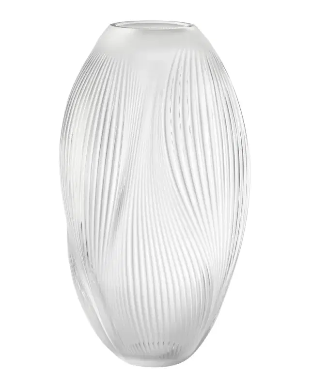 Lalique Alize 20" Crystal Vase