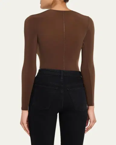 Wolford Crystal String Buenos Aires Long-Sleeve Bodysuit | Thumbnail 3 Wolford Crystal String Buenos Aires Long-Sleeve Bodysuit | Thumbnail 3