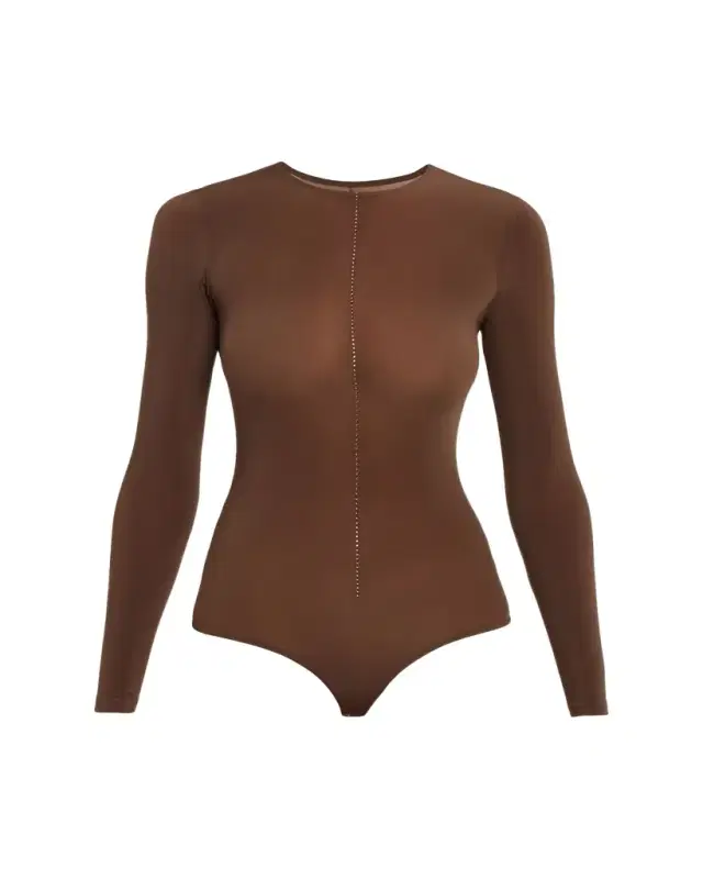 Crystal String Buenos Aires Long-Sleeve Bodysuit