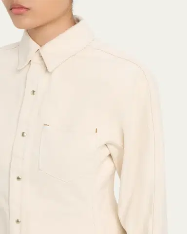OSSOU Cinch Long-Sleeve Denim Shirt | Thumbnail 6 OSSOU Cinch Long-Sleeve Denim Shirt | Thumbnail 6