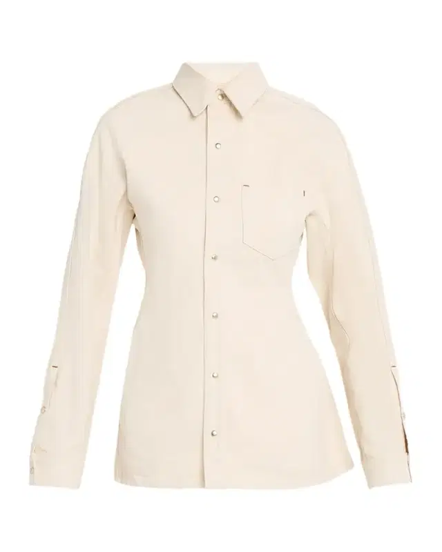 Cinch ong-Sleeve Denim Shirt