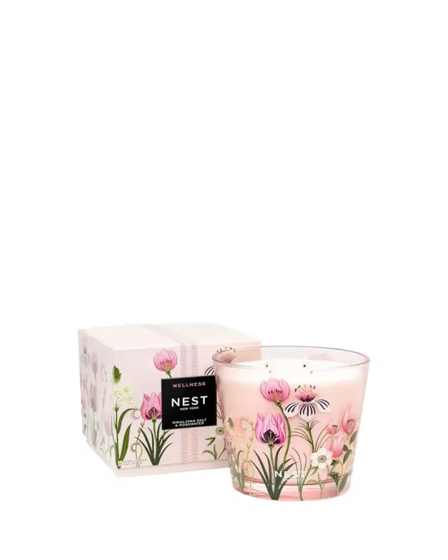 NEST New York Himalayan Salt & Rosewater 4-Wick Candle, 47 oz.