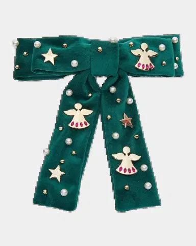 Lele Sadoughi Antoinette Angel Bell Bow Barrette | Thumbnail 2 Lele Sadoughi Antoinette Angel Bell Bow Barrette | Thumbnail 2