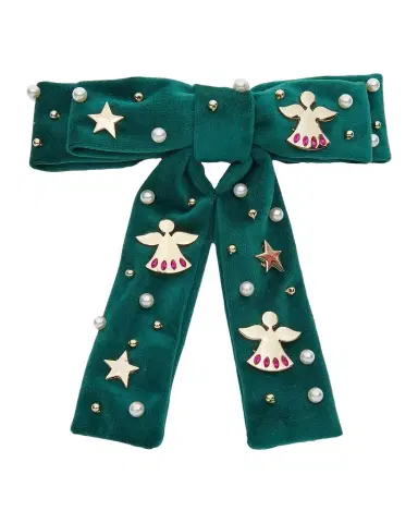 Lele Sadoughi Antoinette Angel Bell Bow Barrette | Thumbnail 1 Lele Sadoughi Antoinette Angel Bell Bow Barrette | Thumbnail 1