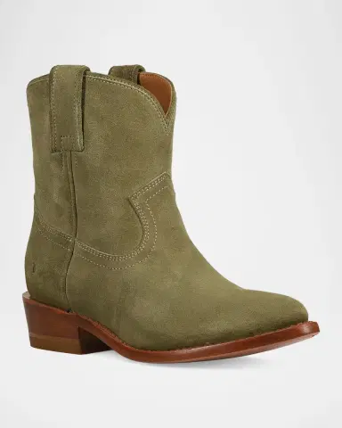 Frye Billy Short Suede Booties | Thumbnail 2 Frye Billy Short Suede Booties | Thumbnail 2