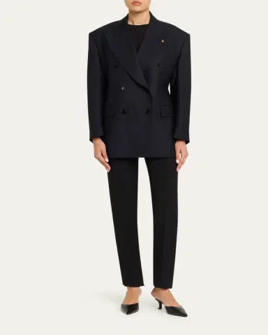 Versace Oversized Double-Breasted Blazer | Thumbnail 6 Versace Oversized Double-Breasted Blazer | Thumbnail 6