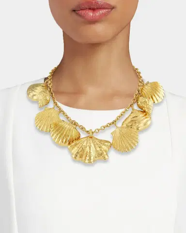 Chloé Goldtone Seashell Necklace | Thumbnail 2