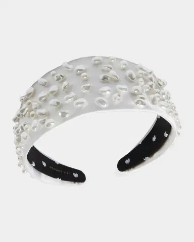 Lele Sadoughi Brigitte Cobblestone Imitation Pearl Headband | Thumbnail 2 Lele Sadoughi Brigitte Cobblestone Imitation Pearl Headband | Thumbnail 2