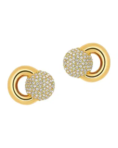 Oscar de la Renta 24K-Gold-Plated Brass & Rhinestone Stud Earrings | Thumbnail 1