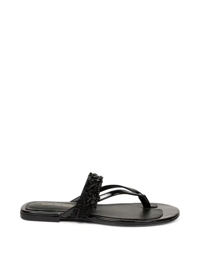 Dries Van Noten Jeweled Thong Sandals