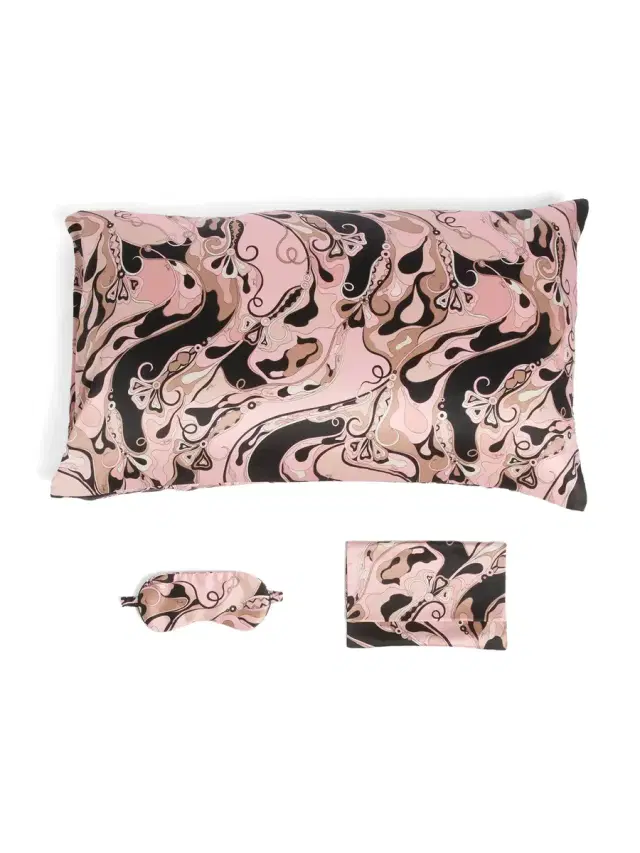 PUCCI Orchidee Print Silk Sleeping Kit