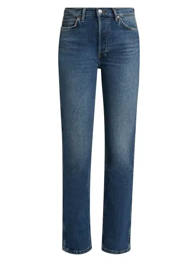 RE/DONE Women's The Dagger High-Rise Slim-Fit Jeans - Sonoma Indigo - Size 31 | Thumbnail 1