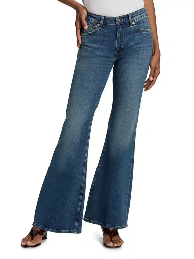 RE/DONE Women's The Strutter Wide-Flare Jeans - Sonoma Indigo - Size 32 | Thumbnail 3