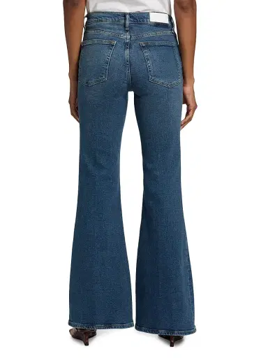 RE/DONE Women's The Strutter Wide-Flare Jeans - Sonoma Indigo - Size 32 | Thumbnail 5